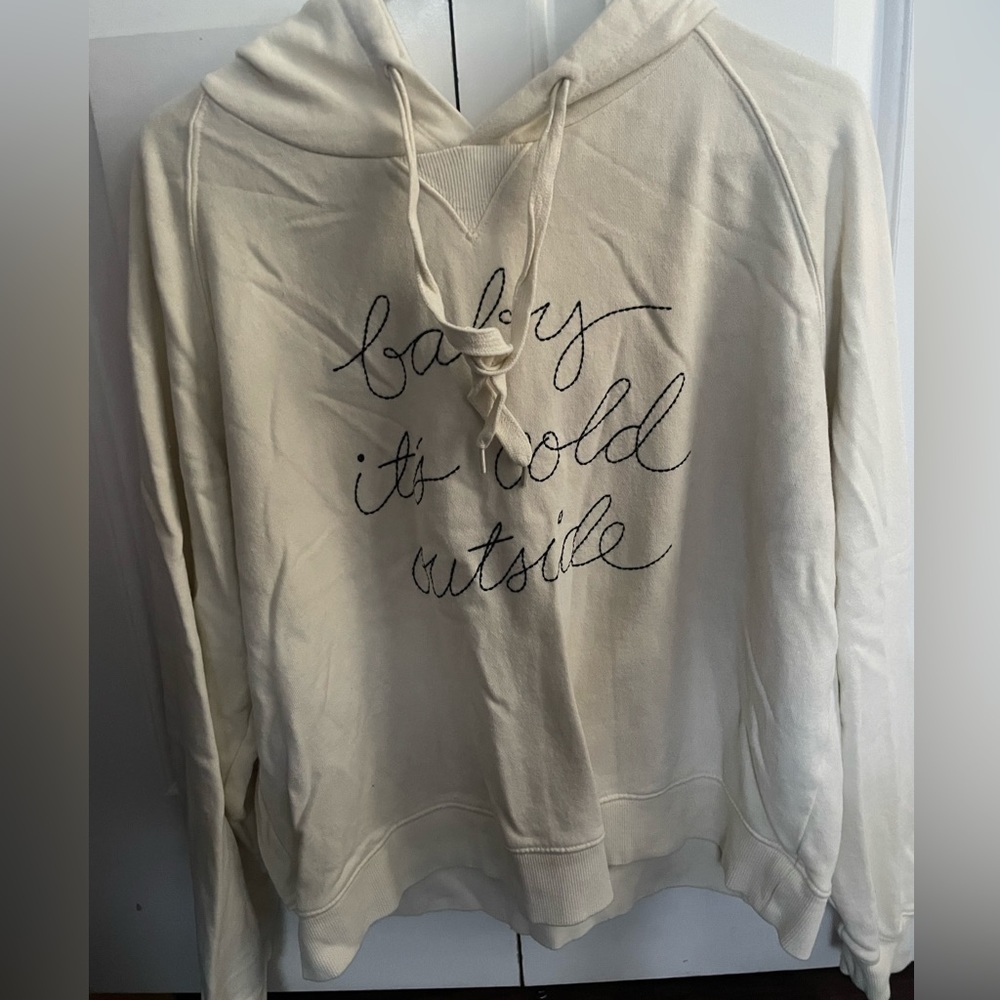 altar'd state white "baby it's cold outside" hoodie